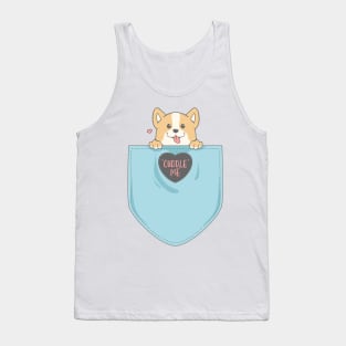 Cute corgi in pocket Tank Top